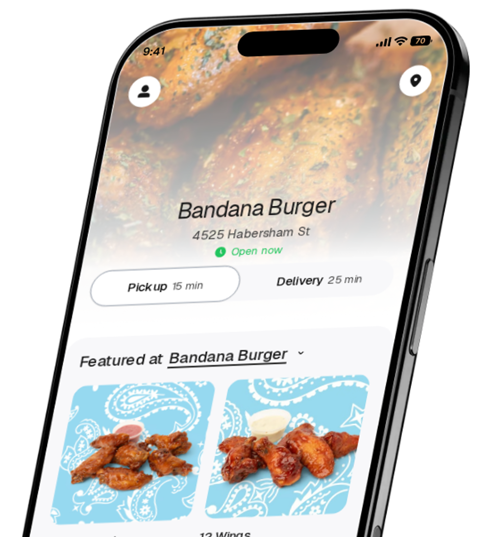 Bandana Burger app preview