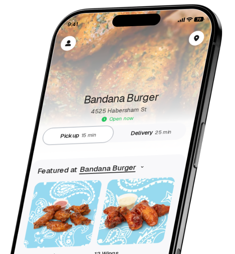 Bandana Burger app preview